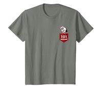 Disney 101 Dalmatians Puppy Patch Pocket T-Shirt, Kinder, Heidekraut/Armeegrün, 140