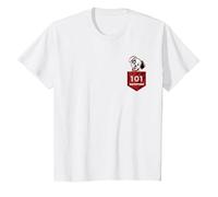 Disney 101 Dalmatians Puppy Patch Pocket T-Shirt, Kinder, Weiß, 116