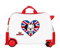 Disney 101 Dalmatiner, Kinderkoffer, weiß, 50 x 39 x 20 cm, Hartplastik, seitlicher Kombinationsverschluss, 34 l, 1,8 kg, 4 Räder