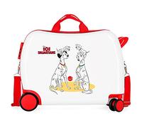 Disney 101 Dalmatiner, Kinderkoffer, weiß, 50 x 39 x 20 cm, Hartplastik, seitlicher Kombinationsverschluss, 34 l, 1,8 kg, 4 Räder