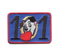 Disney 101 Dalmatiner Lucky - Aufnäher, Bügelbild, Aufbügler, Applikationen, Patches, Flicken, zum aufbügeln, Größe: 6,3 x 4,5 cm