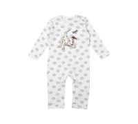 Disney 101 Dalmatiner - Strampler Unisex Langarm Schlafstrampler Baby Body Weiß (86-92)
