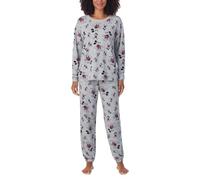 Disney 2-teiliges gemütliches Damen-Pyjama-Set, Klassisches Mickey-Maus-Grau, XXL