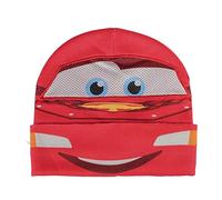 Disney 2200002505 Cars-Lightning McQueen Character Effect Kinder Beanie Mütze, Unisex-Kind, One Size