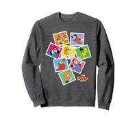 Disney A Goofy Movie 30th Anniversary Character Photos Sweatshirt, Unisex für Erwachsene, Anthrazit Meliert, XXL