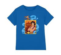 Disney Aladdin Jungen Diamond In The Rough, with Abu and Magic Lamp Unisex Kids T-Shirt, Royal, 7-8 Jahre EU