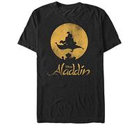 Disney Aladdin New World Classic Logo-T-Shirt für Herren, Grafik, Schwarz, Größe L, US