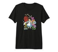Disney Alice im Wunderland Alice in den Blumen Premium T-Shirt