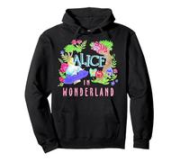 Disney Alice im Wunderland Neonwald-Logo Pullover Hoodie, Unisex für Erwachsene, Schwarz, XXL