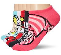Disney Alice in Wonderland 5 Pack No Show Socks