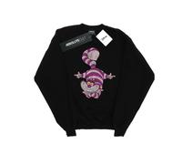 Disney - "Alice In Wonderland Cheshire Cat Upside Down" Sweatshirt für Herren (Schwarz) S