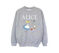 Disney - "Alice In Wonderland Follow The Rabbit" Sweatshirt für Mädchen (Grau) 7-8A / 122-128cm