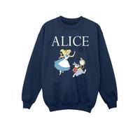 Disney - "Alice In Wonderland Follow The Rabbit" Sweatshirt für Mädchen (Marineblau) 12-13A / 152-158cm