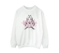 Disney - "Alice In Wonderland In A World Of My Own" Sweatshirt für Damen (Weiß) S