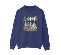 Disney - "Alice In Wonderland Leafy Garden" Sweatshirt für Damen (Marineblau) M