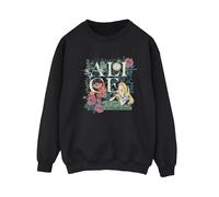 Disney - "Alice In Wonderland Leafy Garden" Sweatshirt für Damen (Schwarz) L
