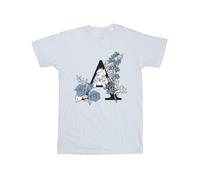 Disney - "Alice In Wonderland Letter A" T-Shirt für Mädchen (Weiß) 3-4A / 98-104cm