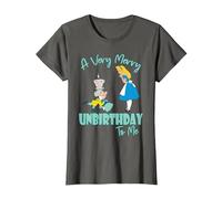 Disney Alice In Wonderland Very Merry Unbirthday to Me T-Shirt, Damen, Anthrazit, M