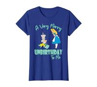 Disney Alice In Wonderland Very Merry Unbirthday to Me T-Shirt, Damen, Königsblau, XS