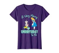 Disney Alice In Wonderland Very Merry Unbirthday to Me T-Shirt, Damen, Violett, S