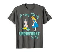 Disney Alice In Wonderland Very Merry Unbirthday to Me T-Shirt, Herren, Anthrazit, 5XL
