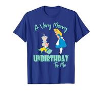 Disney Alice In Wonderland Very Merry Unbirthday to Me T-Shirt, Herren, Königsblau, L