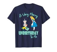 Disney Alice In Wonderland Very Merry Unbirthday to Me T-Shirt, Herren, Marineblau, 6XL