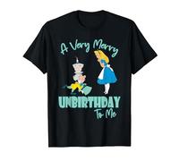 Disney Alice In Wonderland Very Merry Unbirthday to Me T-Shirt, Herren, Schwarz, M