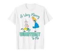 Disney Alice In Wonderland Very Merry Unbirthday to Me T-Shirt, Herren, Weiß, L
