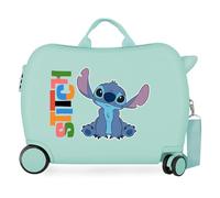 Disney Aloha Stitch Kinderkoffer, Blau, 50 x 38 x 20 cm, starr, 2,1 kg, seitlicher Kombinationsverschluss, ABS, 2,1 kg, 34 l, Handgepäck, blau, Talla única, Kinderkoffer