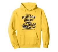 Disney and Pixar’s Cars Hudson Hornet Piston Cup Champion Pullover Hoodie, Unisex für Erwachsene, Gelb, M