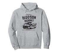 Disney and Pixar’s Cars Hudson Hornet Piston Cup Champion Pullover Hoodie, Unisex für Erwachsene, Grau Meliert, XL