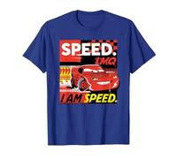 Disney and Pixar’s Cars I Am Speed Lightning McQueen Racing T-Shirt, Herren, Königsblau, XXL