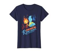 Disney and Pixar’s Elemental Chemical Reaction Ember & Wade T-Shirt, Damen, Marineblau, 3XL