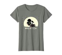 Disney and Pixar’s Wall-E and Eve Holiday T-Shirt, Damen, Heidekraut/Armeegrün, 3XL
