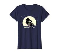 Disney and Pixar’s Wall-E and Eve Holiday T-Shirt, Damen, Marineblau, 3XL