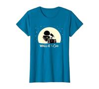 Disney and Pixar’s Wall-E and Eve Holiday T-Shirt, Damen, Saphir, 3XL