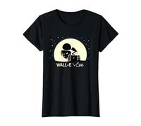 Disney and Pixar’s Wall-E and Eve Holiday T-Shirt, Damen, Schwarz, 3XL