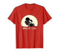 Disney and Pixar’s Wall-E and Eve Holiday T-Shirt, Herren, Rot, XL