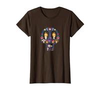 Disney and Pixar's Coco Land of The Dead Sugar Skull T-Shirt, Damen, Braun, S