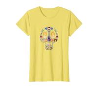 Disney and Pixar's Coco Land of The Dead Sugar Skull T-Shirt, Damen, Gelb, 3XL
