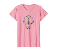 Disney and Pixar's Coco Land of The Dead Sugar Skull T-Shirt, Damen, Rosa, 3XL