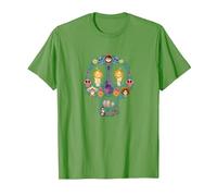 Disney and Pixar's Coco Land of The Dead Sugar Skull T-Shirt, Herren, Hellgrün, XXL