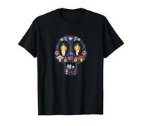 Disney and Pixar's Coco Land of The Dead Sugar Skull T-Shirt, Herren, Schwarz, M