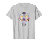 Disney and Pixar's Coco Land of The Dead Sugar Skull T-Shirt, Herren, Silber, XL