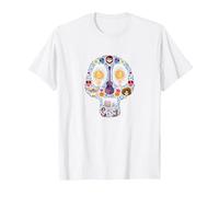 Disney and Pixar's Coco Land of The Dead Sugar Skull T-Shirt, Herren, Weiß, XXL