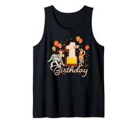 Disney and Pixar's Toy Story 1st Birthday Woody Jessie Buzz Tank Top