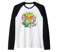 Disney and Pixar's Toy Story 5 Logo & Character Collage Raglan