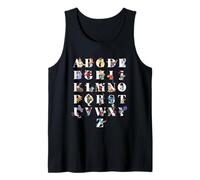 Disney Animated Characters Alphabet ABC to Z Back to School Tank Top