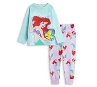 Disney Arielle, die Meerjungfrau - Mehrfarbiges Pyjama-Set mit Langen Ärmeln und Langen Beinen für Mädchen | Arielle, Fabius - Nachtwäsche zum Schlafengehen und Entspannen